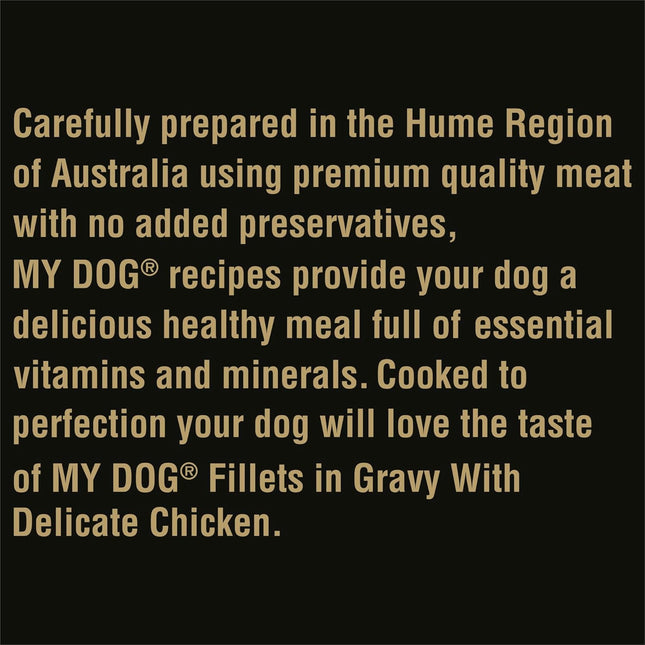 MY DOG Adult Wet Dog Food With Tender Chicken 100g Tray, 36 Pack