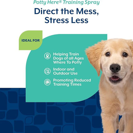 NaturVet Potty Here Training Aid Spray for Puppies and Dogs - 8 oz