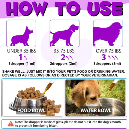 15 in 1 Dog Multivitamin, All-in-One Multi Liquid Multivitamin for Dogs