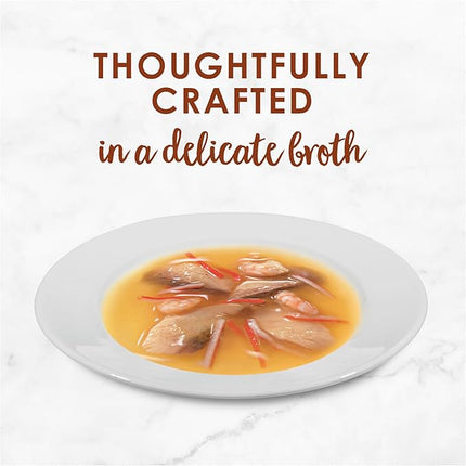 Fancy Feast Royale Adult Wet Cat Food Tuna, Surimi & Prawns in Broth 12x40g