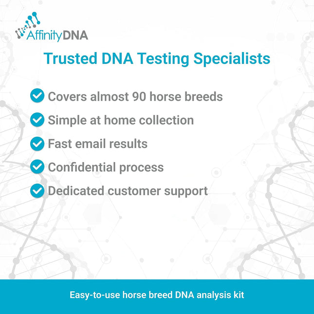 Horse Breed Test Kit USA | At Home Equine DNA Analysis Service | Covers Almost 90 Horse Breeds