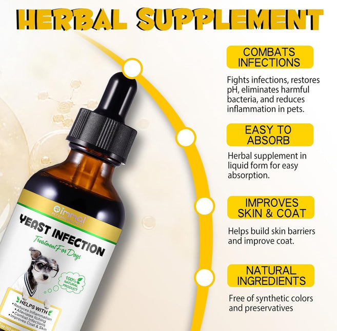 Yeast Infection Treatment for Dogs 60mL | Ear Infection Treatment