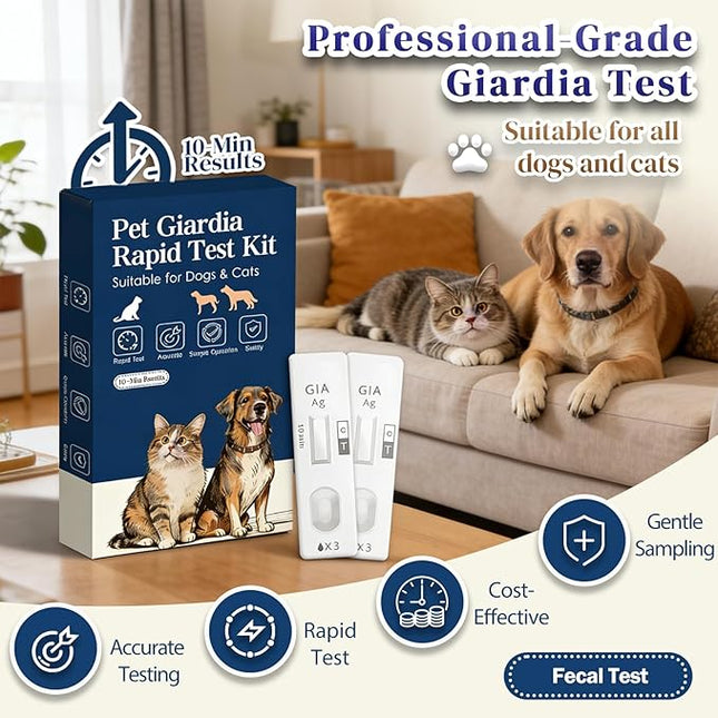 Giardia Test Kit for Dogs & Cats, Pack of 2