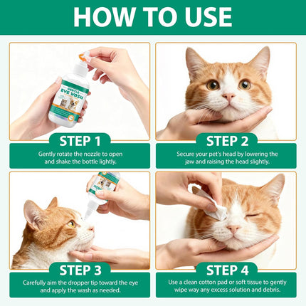 Eye Drops for Dogs and Cats 100ml, Natural