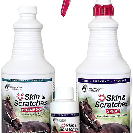 Show Out Skin & Scratches Prevention Pack - Fast Relief and Prevention for Horse Care