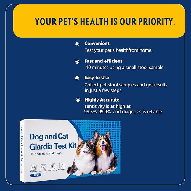 Giardia Test Kit for Cats and Dogs 2pc