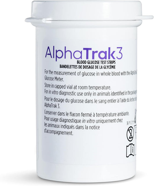AlphaTrak3 Test Strips for Diabetic Dogs, Cats & Horses, 50 Count,US Product