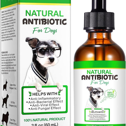 Dog Antibiotics, Natural Antibiotics for Dogs, Dog Multivitamin Herbal Supplements 60ml