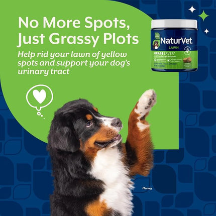 NaturVet GrassSaver Supplement for Dogs - 120 Soft Chews