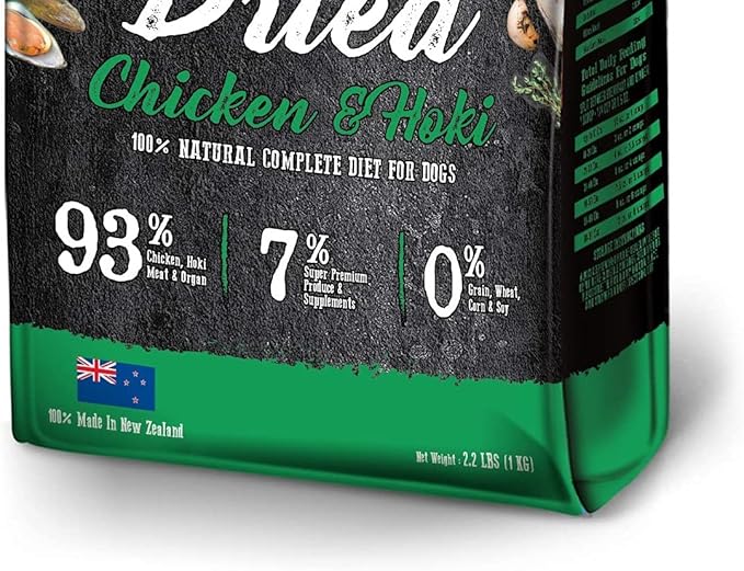 Absolute Holistic Air Dried Dog Food, Chicken and Hoki 1 kg