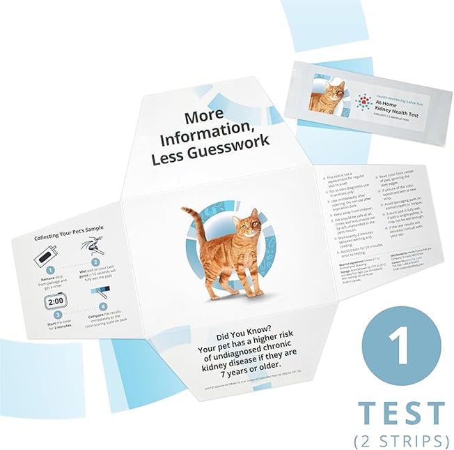 Petivity At-Home Kidney Health Test Kit for Cats, Powered by Purina - (Pack of 1)