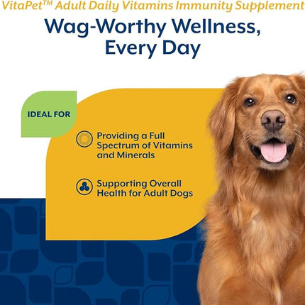 NaturVet VitaPet Adult Daily Vitamins with Breath Aid for Dogs - 60 Ct