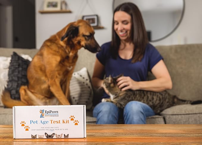 Dog Age Test - Includes Wellness Insights for Your Pet’s Life Stage - At Home Epigenetic Biomarker Testing Kit, Great for Rescued Pets