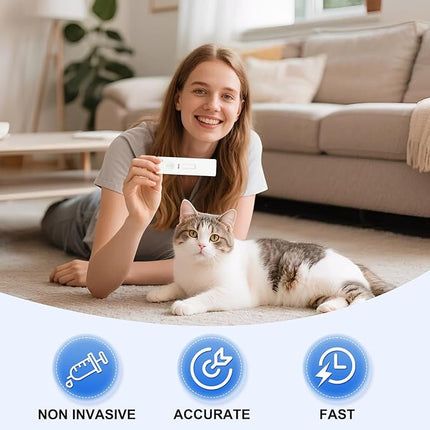 Cat FCV Home Test Kit – 5-Piece, Quick 5-Minute Detection, Accurate & Non-Invasive Feline Health Test, 98.8% Reliable, Easy-to-Use for All Breeds & Ages, Saves Time & Vet Bills