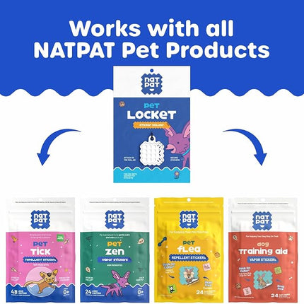 NATPAT Holistic Pet Care Locket for Calming Stickers and Outdoor Patches