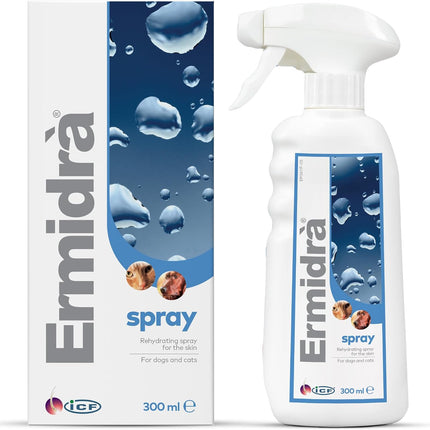Ermidra Dog & Cat Skin Spray, No-Rinse Rehydrating Leave-In, 300 ml