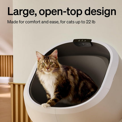 PETLIBRO Automatic Litter Box with AI-Camera Waste Analysis, Auto Odor-Control Self Cleaning Litter Box, Large Open-Top Luma Smart Litterbox with Multi-Cats Recognition, Usage Tracking, Safety Sensors