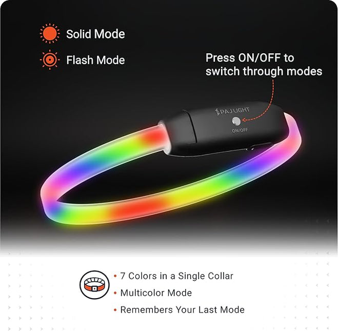 PAJ 4G Dog GPS Tracker & LED Collar Bundle, 3 Months Included - Real-Time Dog Tracking - Escape Alerts - Virtual Fence - Activity & Health Monitor - 7 Light Colors