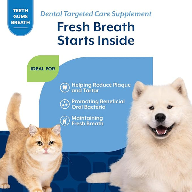 NaturVet Dental Targeted Care Supplement for Dogs & Cats - 60 Ct