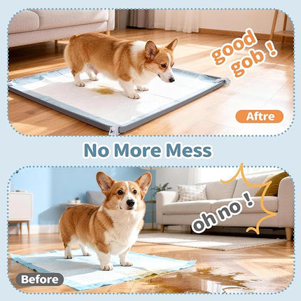 Pee Pad Holder, Dog Potty Tray for 24" x 24" Training Pads