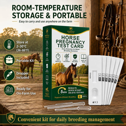 Mare Pregnancy Test Strips – Rapid Urine Kit for Horses, Accurate Results in 10 Mins