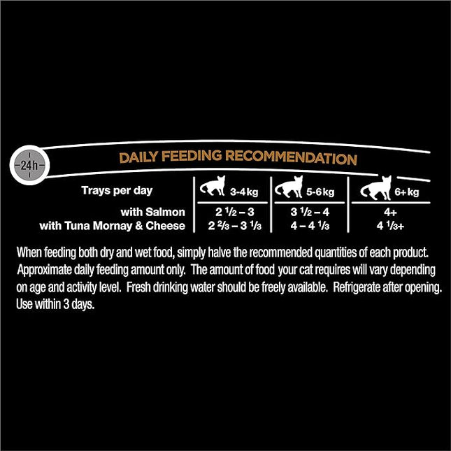 DINE Mixed Multipack Wet Cat Food, Salmon, Saucy Morsels with Tuna Tray 85g, 28 Pack