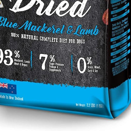 Absolute Holistic Air Dried Dog Food, Blue Mackerel and Lamb 1 kg