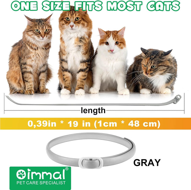 Cat Flea and Tick Collar | 24-Month Flea & Tick Prevention | Adjustable