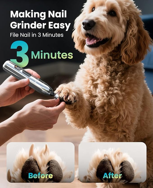 oneisall Dog Clippers for Grooming Thick/Heavy Coats, 4-in-1 Dog Grooming Kit