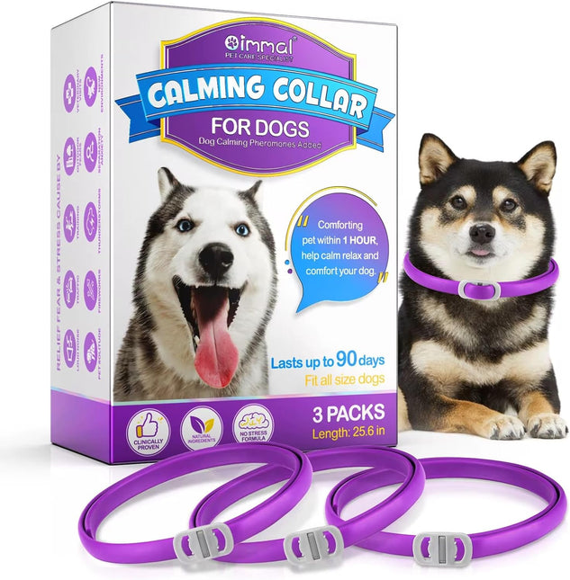 Calming Collar for Dogs, 3 Packs Dog Anxiety Relief,60 Days