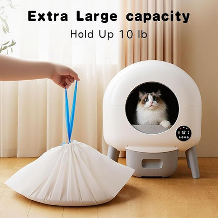 40 Count Cat Litter Box Liners - Unscented,Thick & Leak-Resistant, Fits Most Standard 13-15 Gallon Litter Boxes