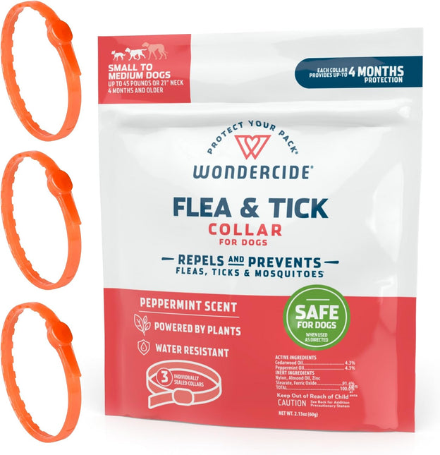 Wondercide Dog Collar - with Natural Essential Oils - 4 Months Protection,SMALL-MEDIUM