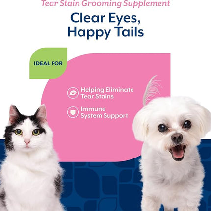 NaturVet Lutein Tear Stain Supplements for Dogs & Cats - 120 Ct