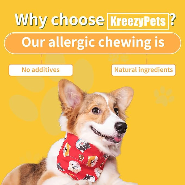 Natural Allergy Relief Chews for Dogs – Advanced Formula with Omega-3, Turmeric & Probiotics for Itchy Skin, Seasonal Allergy Support & Immune Health – Vet-Approved, Delicious Chicken Flavor