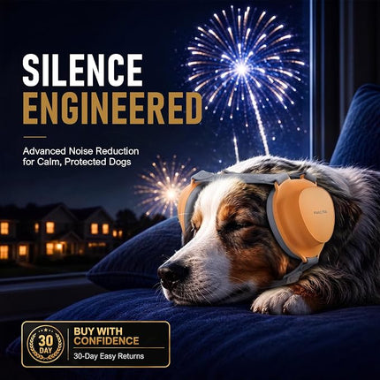 Premium Dog Ear Muffs Noise Protection, Up to 30dB NRR Noise Reduction, M/L Dogs