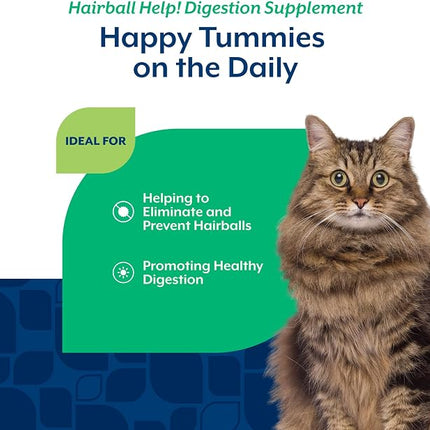 NaturVet – Hairball Aid Supplement for Cats - Plus Pumpkin - 100 Soft Chews