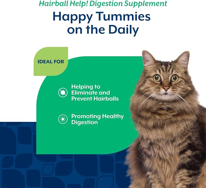 NaturVet Hairball Aid Scoopable Supplement for Cats - 5.5oz
