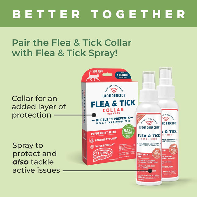 Wondercide Cat Collar - Flea & Tick Repellent - Up to 4 Months Protection