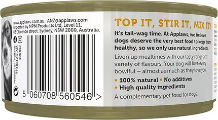 Applaws Taste Toppers 100% Natural Wet Dog Food Chicken Breast in Broth Tin 156g (Pack of 16), Limited Ingredients Pet Food
