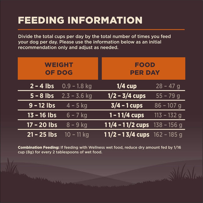 Wellness CORE Dry Dog Food, Small Breed, Grain-Free, High Protein, Natural, Original Turkey & Chicken Recipe, (1.8kg Bag)