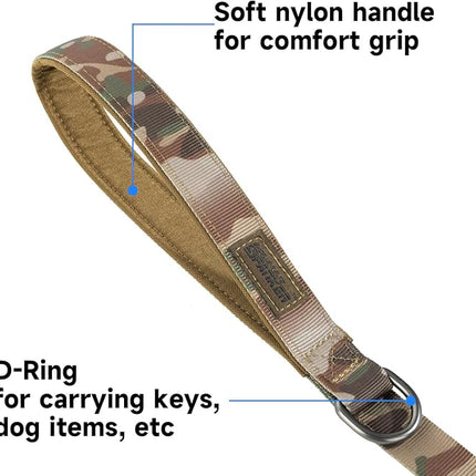 EXCELLENT ELITE SPANKER Tactical Bungee Dog Leash Military Dog Leash Adjustable Tactical Leash Elastic Leads Rope with 2 Control Handle (MCP)