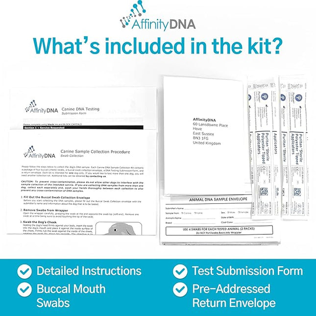 Dog Degenerative Myelopathy (DM) DNA Test | Home Sample Collection Kit for 1 Canine | Puppy DM Testing | Results in 7 Working Days | A Complete Kit with No Extra Fees