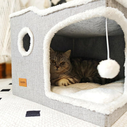 Large Cat Bed for Indoor Cats