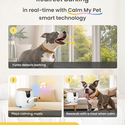 Furbo Mini 360° 2K Pet Camera for Dog & cat (2025 New) + AI Nanny,(Subscription Required)
