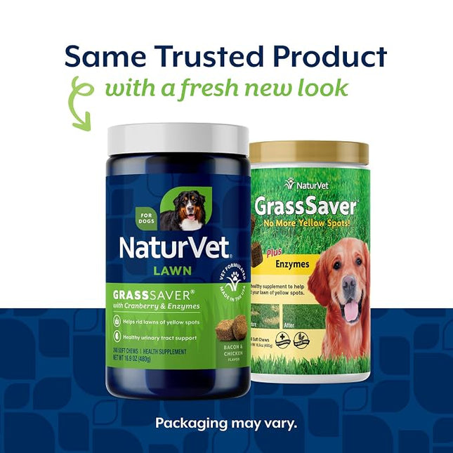 NaturVet GrassSaver Supplement for Dogs - 240 Soft Chews