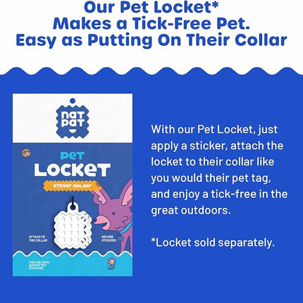 NATPAT Holistic Pet Care Locket for Calming Stickers and Outdoor Patches