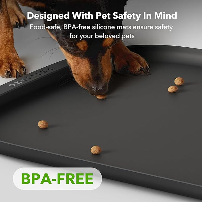 PETLIBRO Dog Food Mat, Safety Silicone Cat Food Mat for Feeder & Fountain