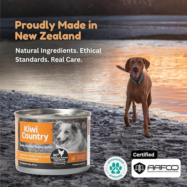 Wet Dog Food, Cage Free Chicken and NZ Green Mussel Formula, Grain-Free, 170g