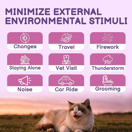 Cat Calming Spray with Pheromone, Cat Anxiety & Stress Relief, 60ML