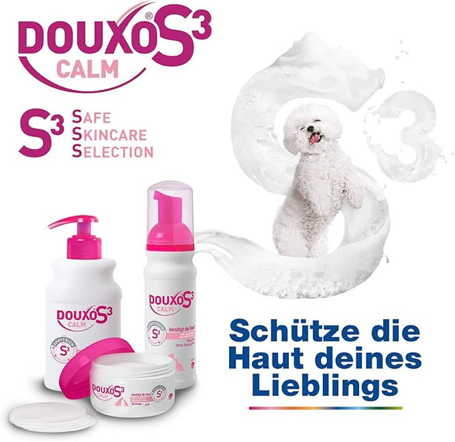 DOUXO S3 Calm Mousse for Dogs and Cats, Foam Care for Itchy, Irritated & Sensitive Skin, 150 ml